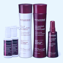 Amazon.com : Keranique Deep Hydration Anti-Hair Loss System - includes Hair  Growth Shampoo and Conditioner for Dry Thinning Hair, 2% Minoxidil Spray,  and Lift and Repair Spray, 60 Days : Beauty & Personal Care